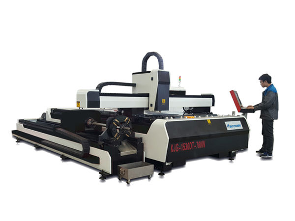 mini high power laser cutting machine , fiber laser cutting equipment with exchange table