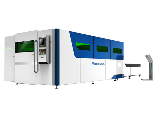 fully enclosed industrial laser cutting machine exchange table high precision