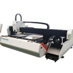 tube metal fiber laser cutting machine 1500w adjustable speed with automatic feeding