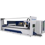 industrial metal pipe laser cutting machine electric driven drawer style tray