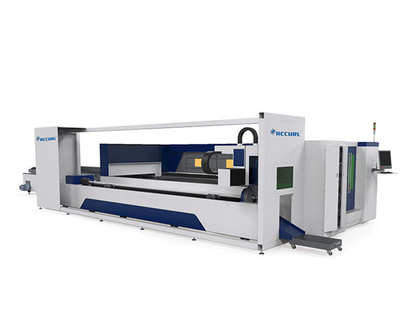industrial metal pipe laser cutting machine electric driven drawer style tray